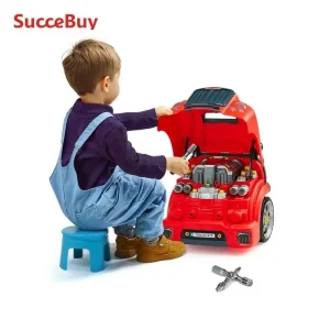 60 Pcs Kids Mechanic Car Repair Set