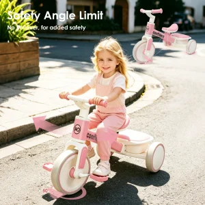 Montessori‑Inspired 2‑in‑1 Convertible Toddler Tricycle & Balance Bike, Detachable Pedal Kids Ride‑On Toy, Develop Balance & Motor Skill for Boys Girls