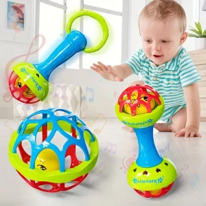3pcs Baby Rattles 0 12 Months Baby Educational Toys